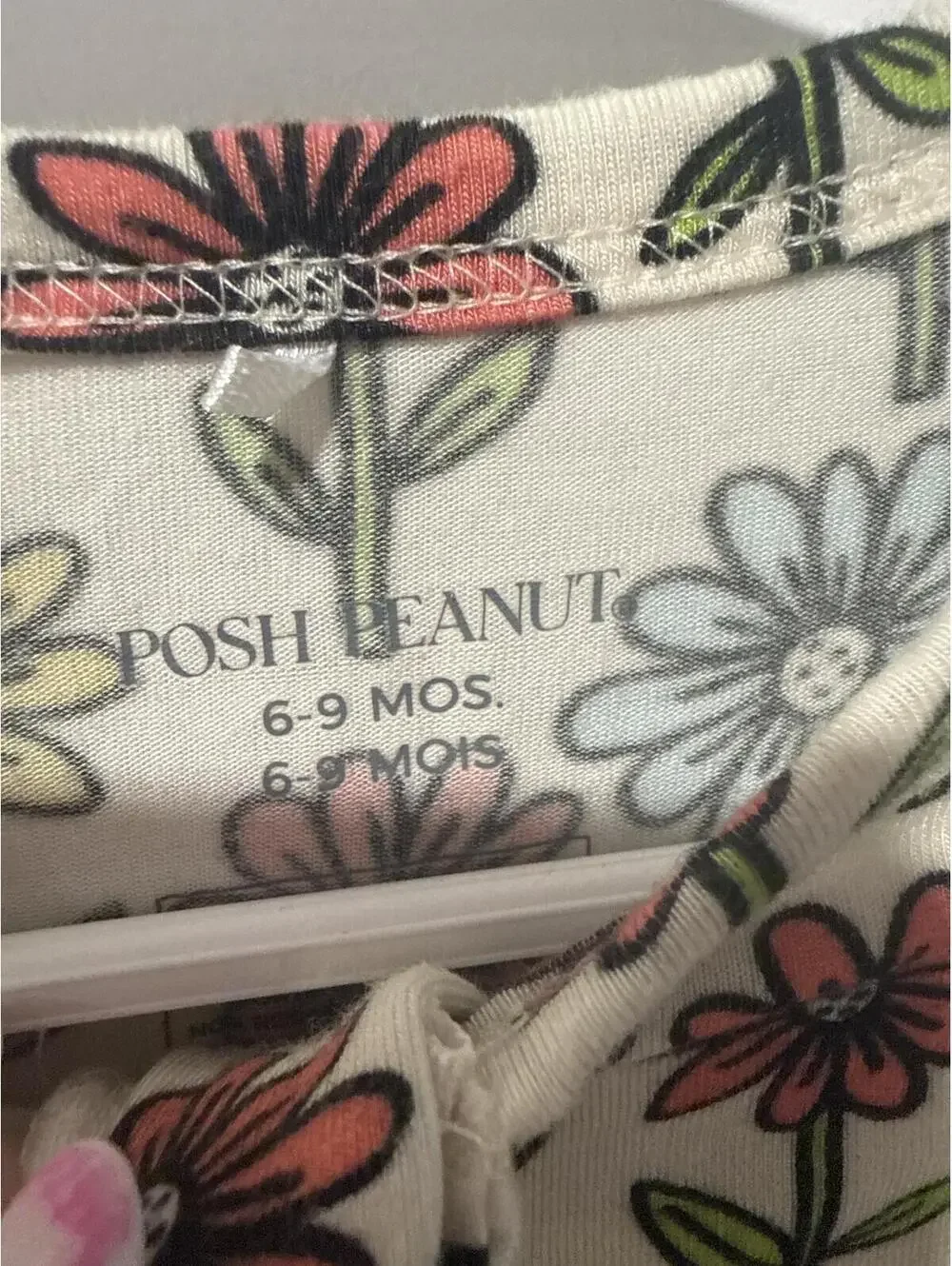 Posh Peanut Baby Floral Footed Pajamas 6-9 Months